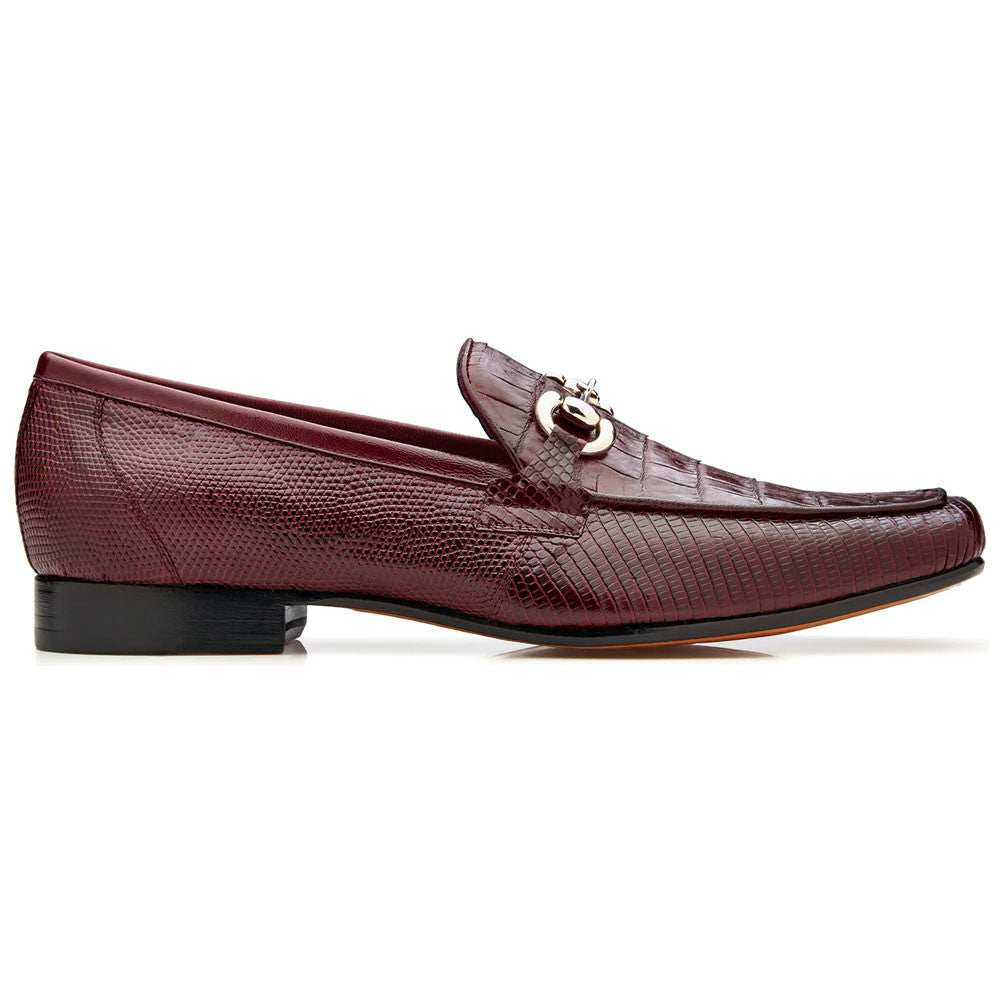 Udine Genuine Caiman Crocodile Skin and Lizard Skin Horse Bit Loafer | Belvedere