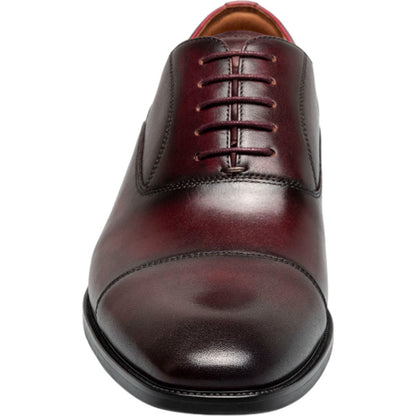 Florsheim Sorrento Burgundy Lux Cap Toe Balmoral Oxford Men's Shoes