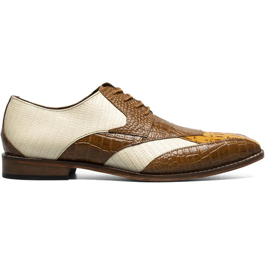 Stacy Adams Tristano Modified Bike Toe Oxford in Tan