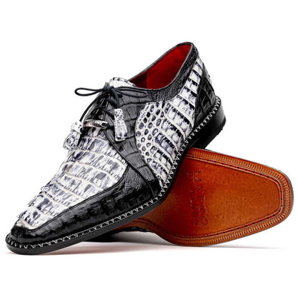 Caribe Men’s Genuine Hornback Caiman Crocodile Dress Derby | Marco Di Milano