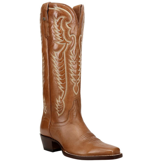 Dan Post Calista Women's Whiskey Leather Western Boot - 15" Shaft, Square Toe