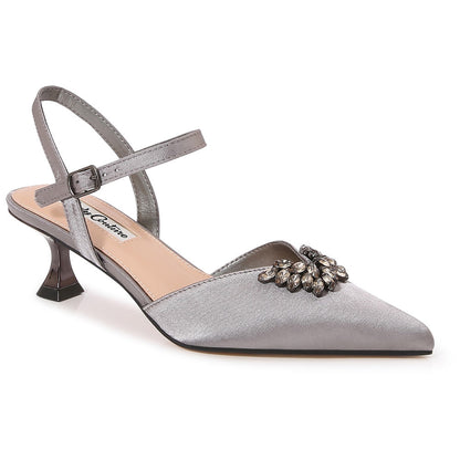 Lady Couture 2" Heel Classy Pump in Pewter