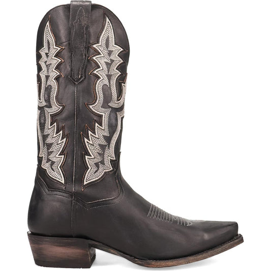 Dan Post Men’s Diesel Black 13” Snip Toe Cowboy Boots