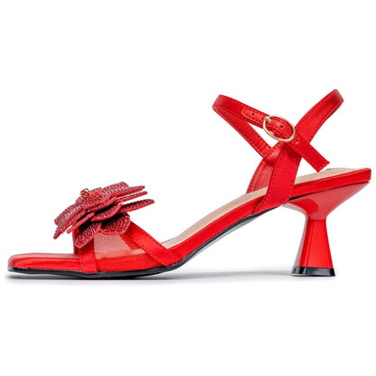 Lady Couture Lori Sandal 2” Heel in Red