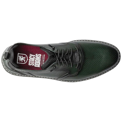 Stacy Adams Sync Plain Toe Elastic Lace Green Casual Hybrid Shoes for Men