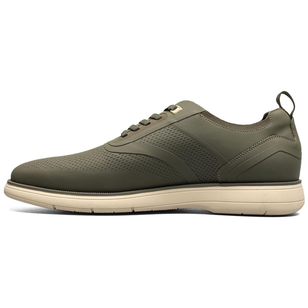 Stacy Adams Men’s Plain Toe Olive Elastic Lace Up Casual Hybrid Everidge