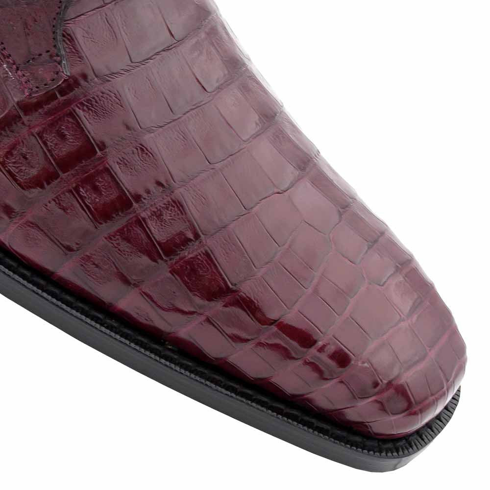 Mezlan of Spain Genuine Crocodile Skin Burgundy Derby ANDERSON (USA Men Size)