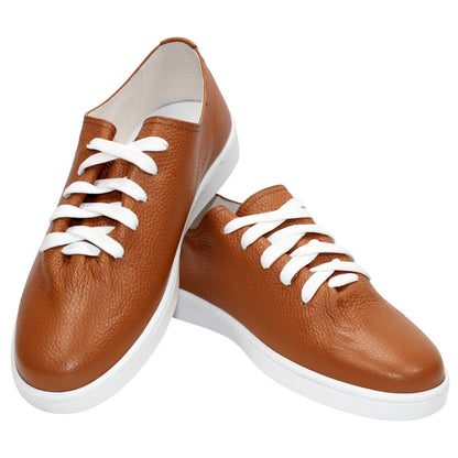 DUCA Max Men's Camel Italian Calf Leather Sneakers