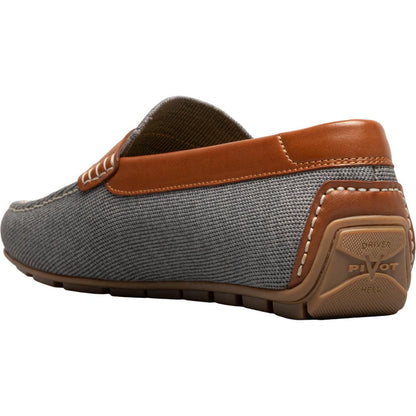 Florsheim Motor Gray Multi Knit Moc Toe Penny Driver Men's Shoes