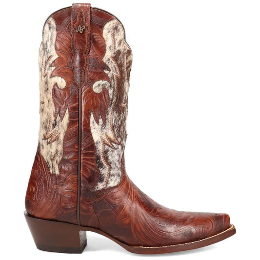 Dan Post Women's Andrinna Brown Snip Leather Western Boots