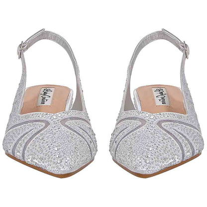 Lady Couture Daniela 2" Wedge Pump in Silver