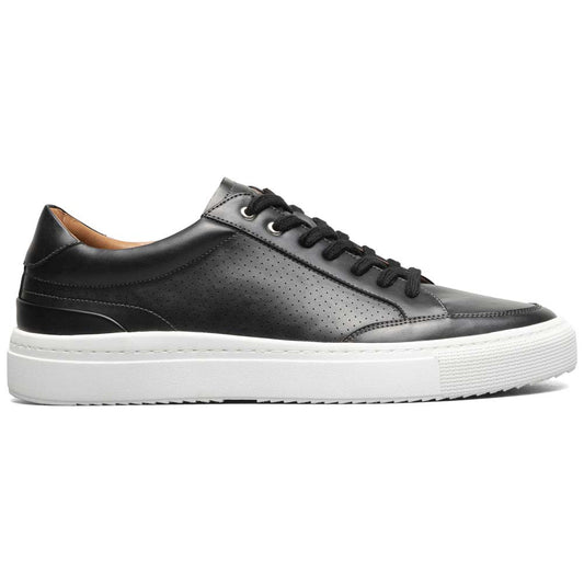Stacy Adams Dorian Black Smooth Leather Moc Toe Casual Shoes (USA Men Size)