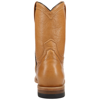 Dan Post Hartwell Men's Camel Leather Roper Boot - 10" Shaft, Round Toe