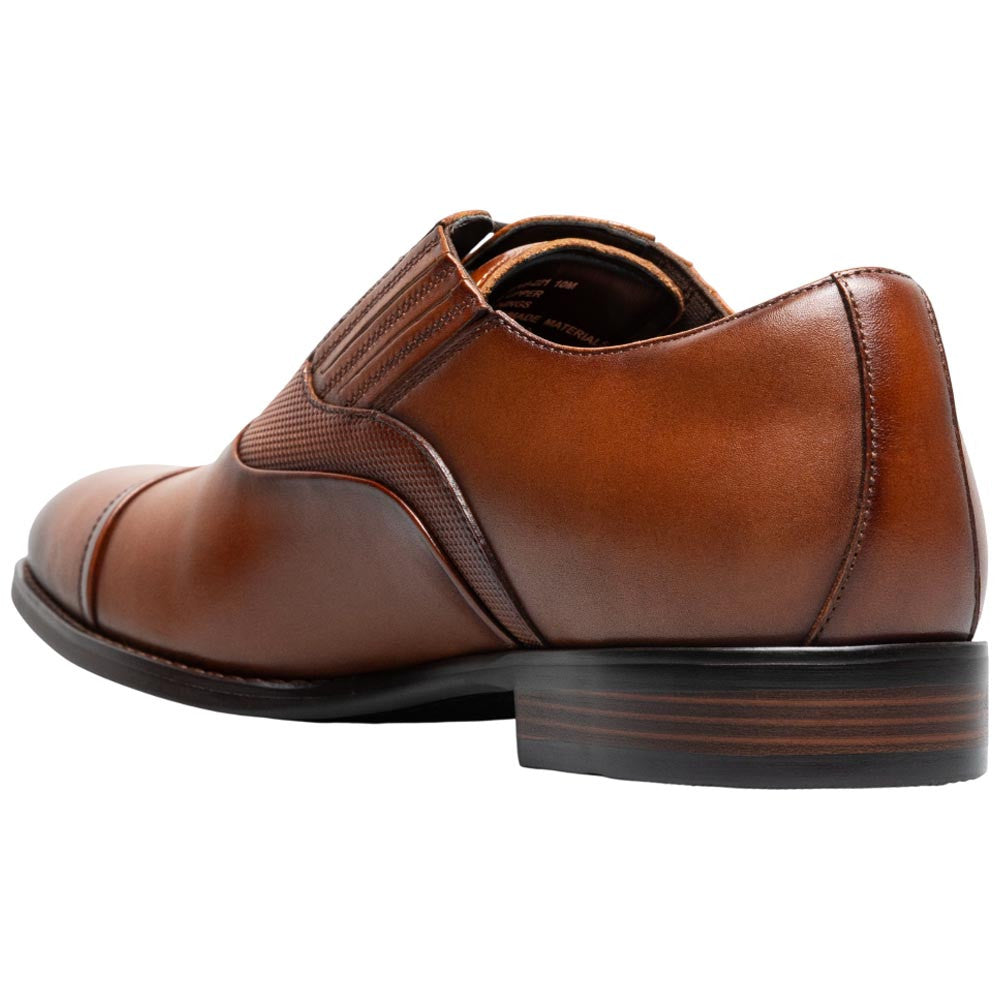 Stacy Adams Lucas Cap Toe Cognac Oxford Shoes for Men
