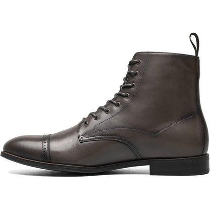 Stacy Adams Henry Cap Toe Lace Up Boot in Gray
