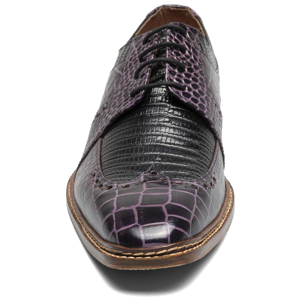 Travato Wingtip Oxford | Stacy Adams Dress Shoes in Purple & Cognac for Men