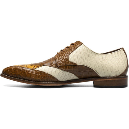 Stacy Adams Tristano Modified Bike Toe Oxford in Tan