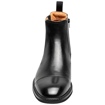 Stacy Adams Berkshire Cap Toe Side Zip Boot - Black