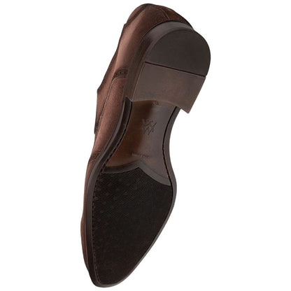 Benante Suede Wing Tip Brown Derby | Mezlan Dress Shoes for Men