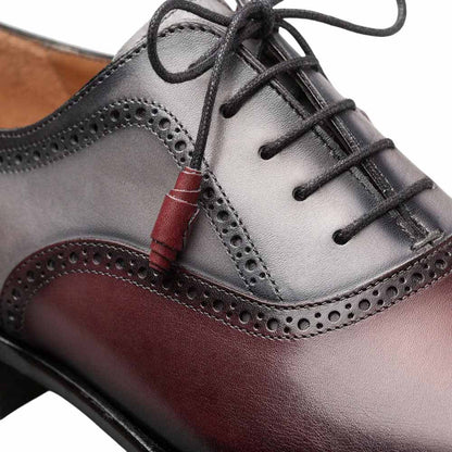 Galante Black Tri-tone Cap Toe Oxford | Mezlan of Spain Dress Shoes for Men