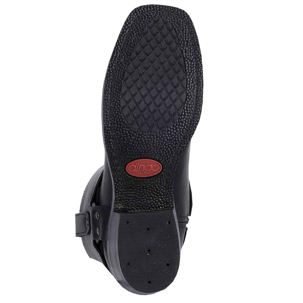 Dingo Dean Black Harness Leather Boots