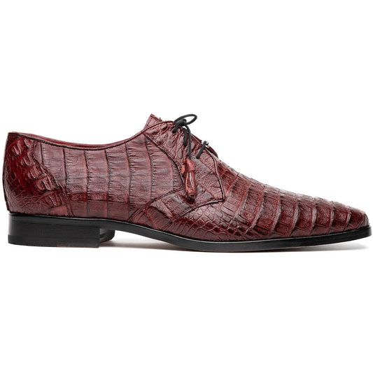 Marco Di Milano Lacio Derby Wine Caiman Shoes