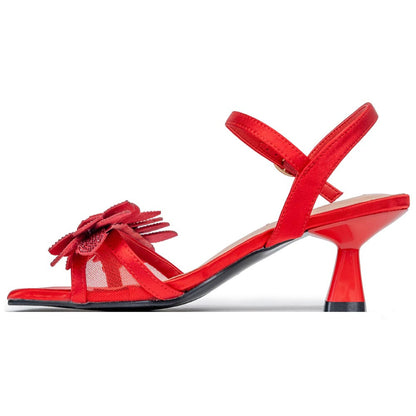 Lady Couture Lori Sandal 2” Heel in Red