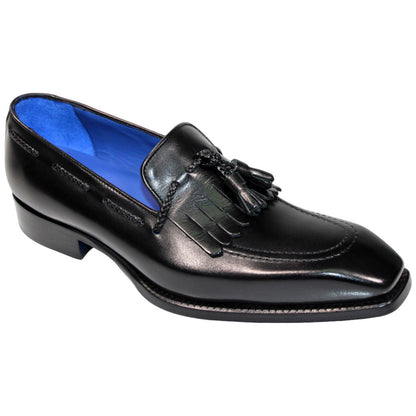 EMILIO FRANCO Tommaso Black Calf-Skin Leather Loafers