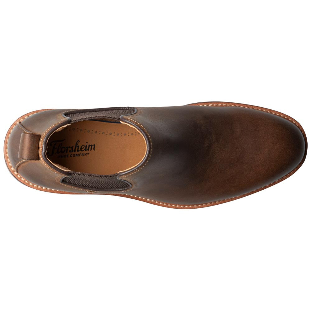 Florsheim Anthem Plain Toe Brown Leather Chelsea Boot for Men