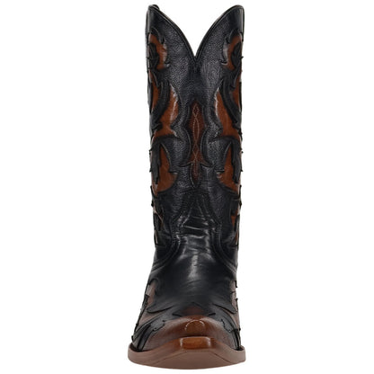 Dan Post Men's Tularosa Black Leather Western Cowboy Boot