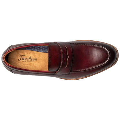 Florsheim Rucci Moc Toe Burgundy Penny Loafer for Men
