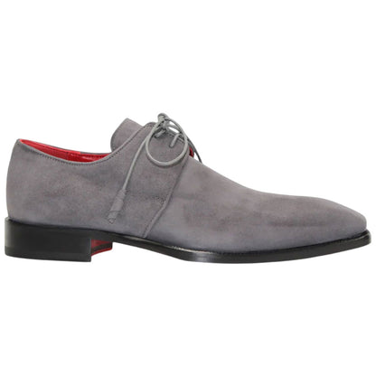 Emilio Franco Gabriele Men's Grey Suede Lace Shoes