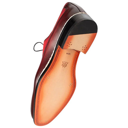 Mezlan Summit Men's Burgundy Calfskin & Suede Derby