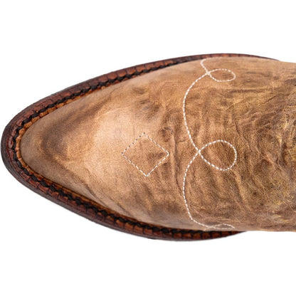 Ferrini Women’s Empress Latte Snipped Toe Leather Cowboy Boots