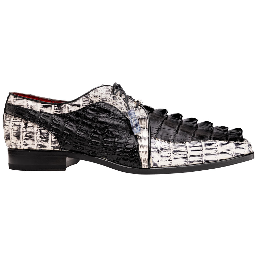 Marco Di Milano Caribe Derby Newspaper/Black Caiman Shoes