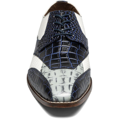 Stacy Adams Tristano Modified Bike Toe Oxford in Blue