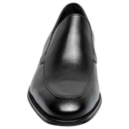 Florsheim Jacobi Moc Toe Slip On Black Leather Loafers for Men
