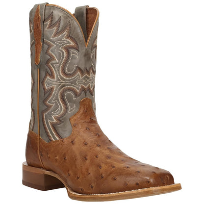 Dan Post Drayden Men's Tan Full Quill Ostrich Western Boots