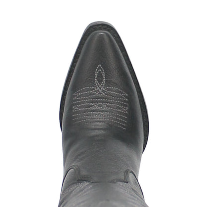 Dingo High Cotton Black Leather Snip Toe Western Cowgirl Boots (USA Women Size)