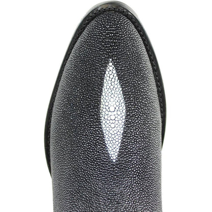 Los Altos Exotic Black Boots Genuine Stingray Skin