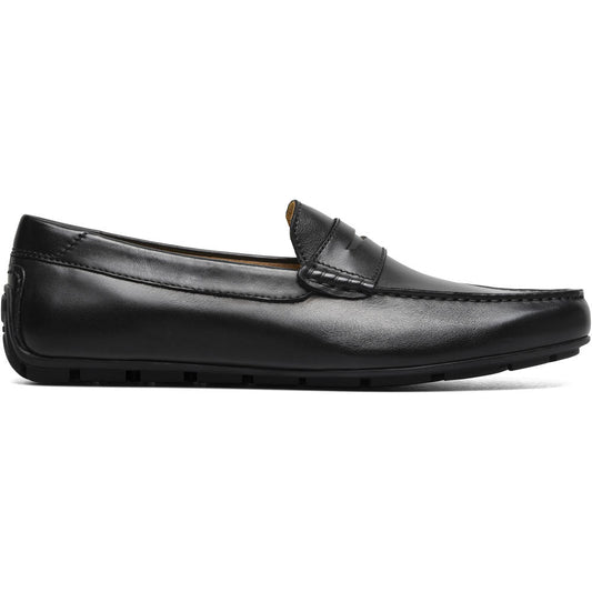 Florsheim Motor Smooth Moc Toe Penny Driver Black Men's Shoes