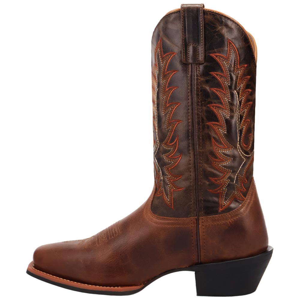 Laredo Kent Rust/Olive Square Toe Western Cowboy Leather Boot (USA Men Size)