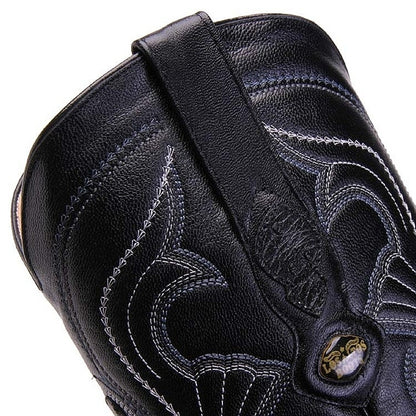 Los Altos Men's Black Genuine Full Quill Ostrich Boots