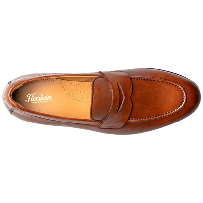 Florsheim Modena Moc Toe Cognac Leather Penny Loafer for Men