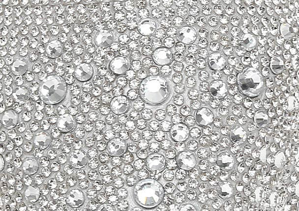 Lady Couture Fever Women's Silver Rhinestone Crystal Pointed Toe Dress Shoes