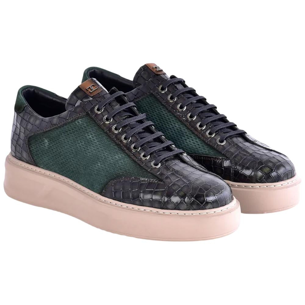 Corrente Men's Fashion Sneaker - Green