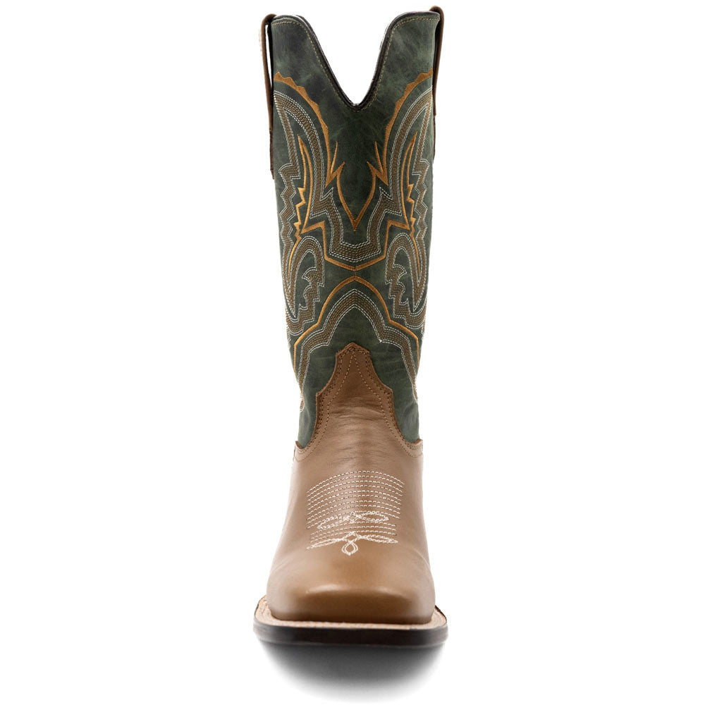 Ferrini Men’s Clint Honey Square Toe Leather Cowboy Boots