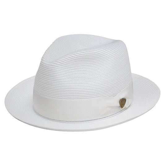 Dobbs Rosebud White Florentine Milan Straw Hat