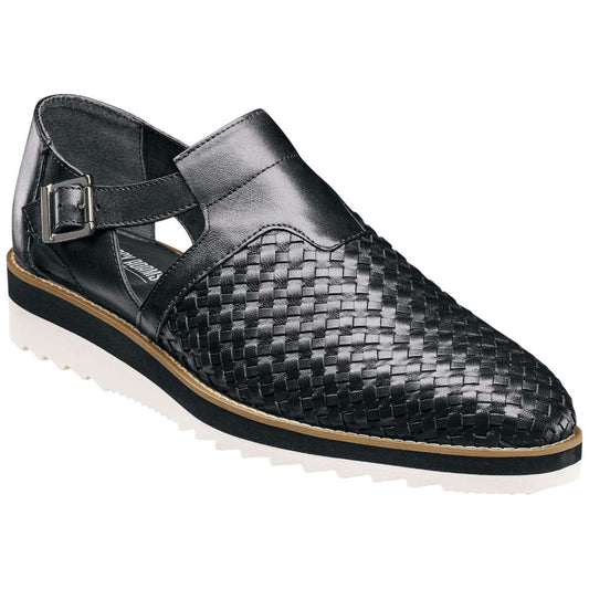 Stacy Adams Alvarado Black Woven City Sandal for Men