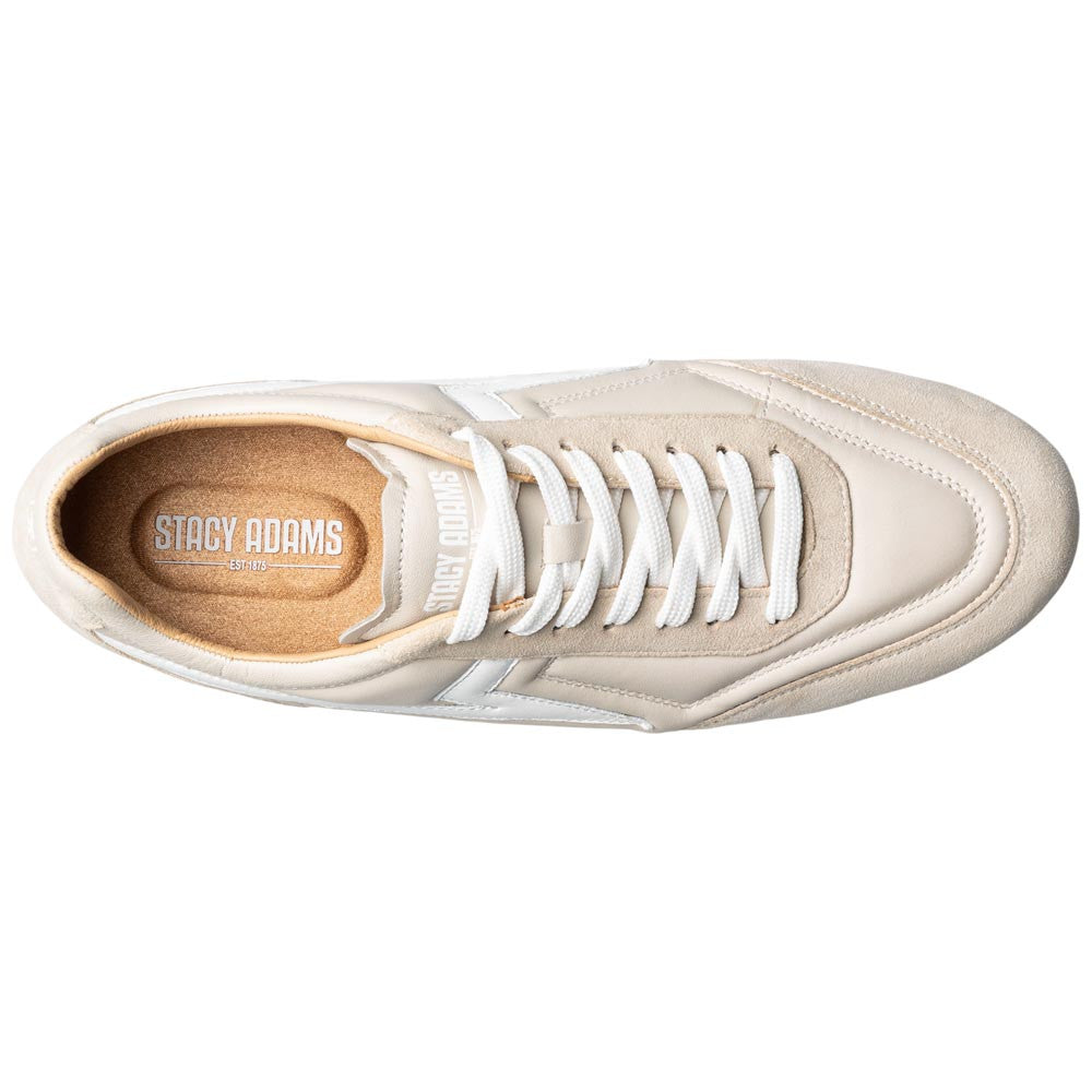 Stacy Adams Action 150 Sporty Lace-Up Sneaker - Cream